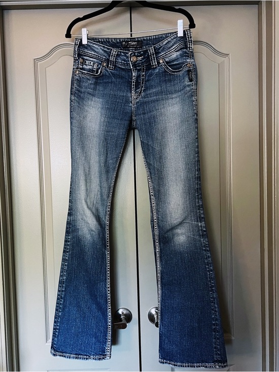 Silver Jeans Denim - Silver Jeans Suki Bootcut Jeans 27x31 Y2K Boho Low Rise Flare Festival Denim
